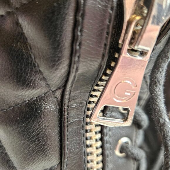 Guess Womens Quilted Black Lace-Up Ankle Boots Size 8.5 4-Inch Heels - Picture 12 of 13